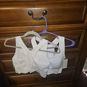 2 All in Motion White Sports Bra
